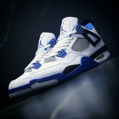 Кроссовки Nike Air Jordan 4 White & Blue